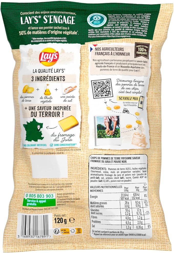 CHIPS FROM.JURA 120G LAYS – Image 4